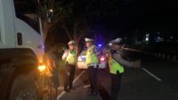 Patroli Malam Intensif Satlantas Amankan Bypass BIL Lombok Barat
