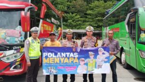 Operasi Keselamatan Rinjani 2026: Satlantas Lobar Ramp Check Bus AKAP